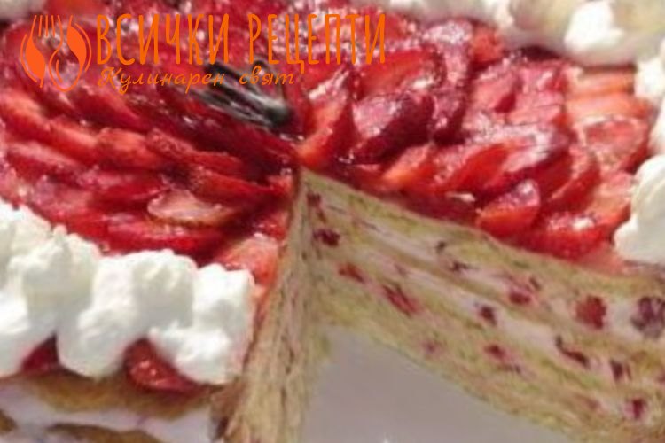Торта Рафаело с ягоди